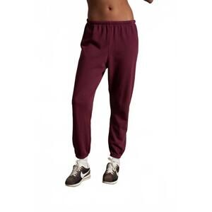 NEW PERFECTWHITETEE french terry easy sweatpant in dark burgundy